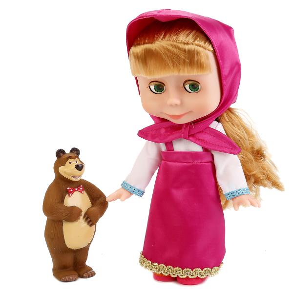 Интерактивная кукла Маша из серии Маша и Медведь, озвученная, с Мишкой, 25 см. sim) 